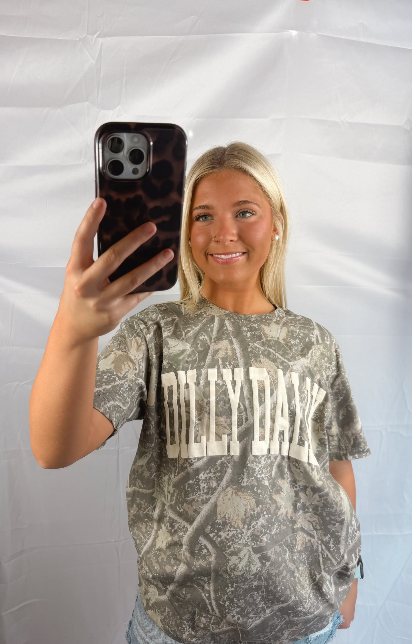 Dilly Dally Camo Tee