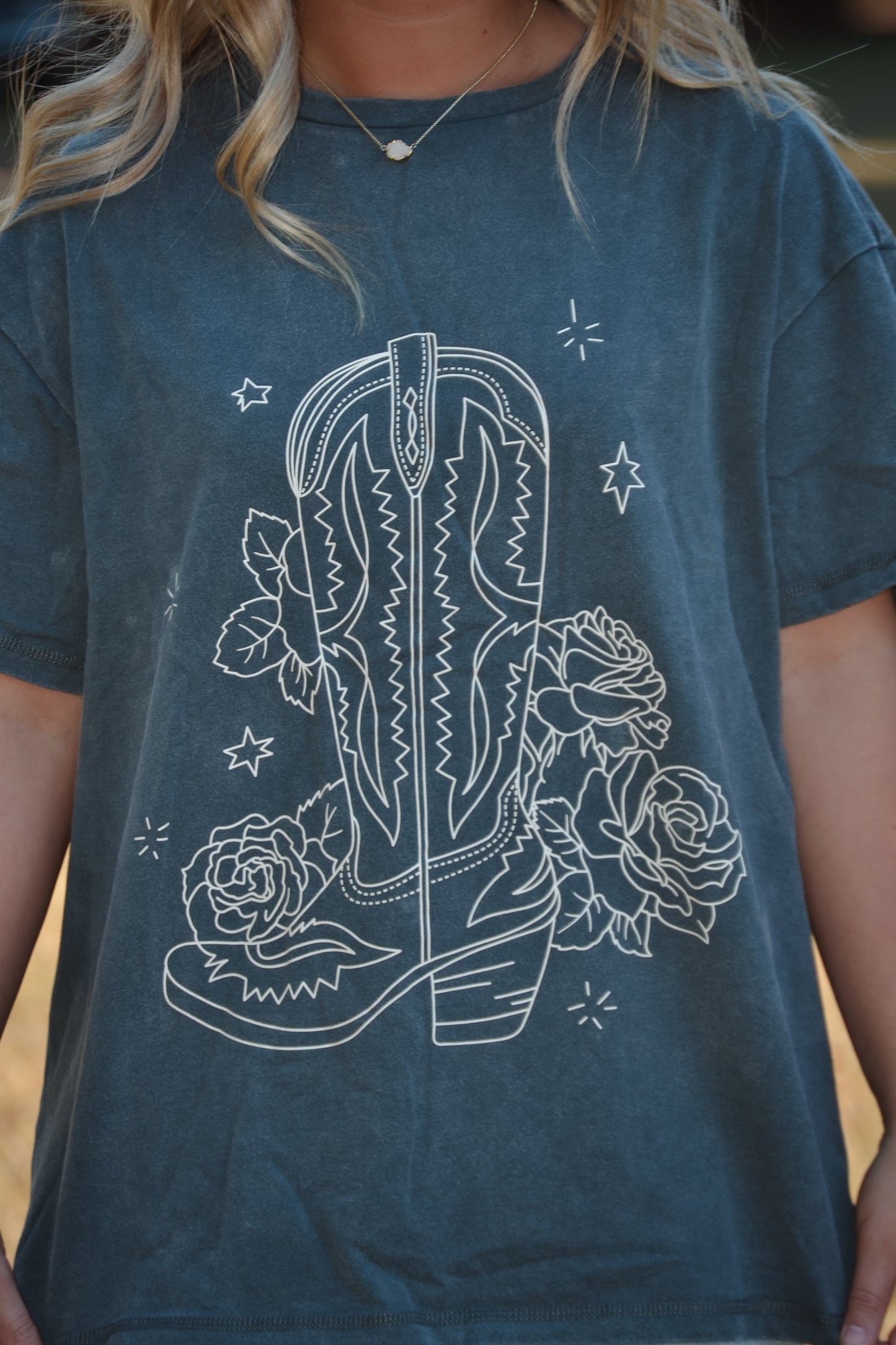 Wild Blossom Boot Tee