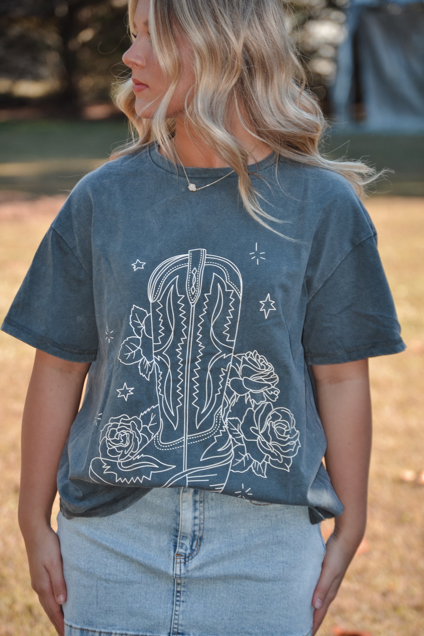 Wild Blossom Boot Tee